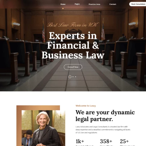 law firm website demo